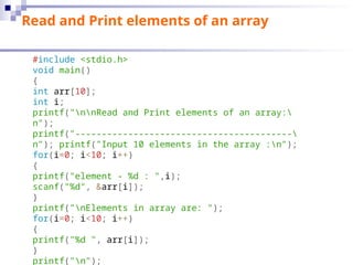 SPL Lecture Slide 08- Array sing and Multi dimentional.ppt