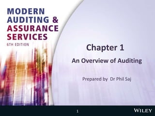 Chapter 1
An Overview of Auditing
Prepared by Dr Phil Saj
1
 