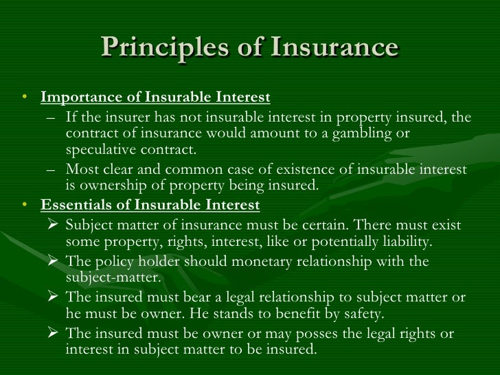 assignment of interest in insurance