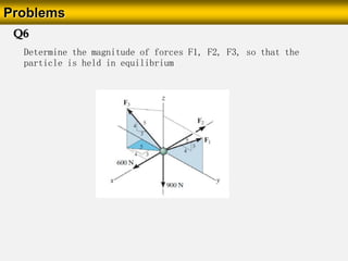 Particle Equilibrium Example Problem Lecture slide on Equilibrium of a Particle.pdf