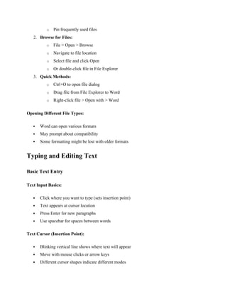 Computer Basic Note Typing Computer Basics Lecture Guide and note2025 | DOCX