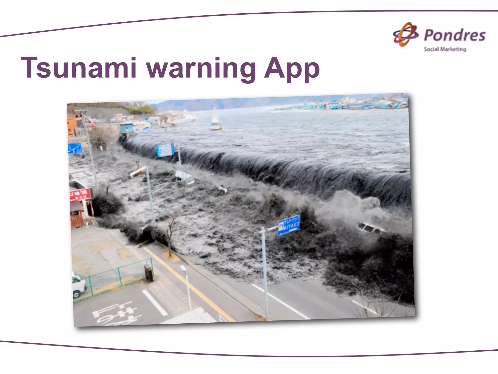 Tsunami warning App
 