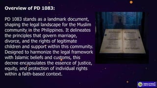 Pd 1083 Lectures on PD1083 ( Marriage, Divorce and Support) AFP.pdf