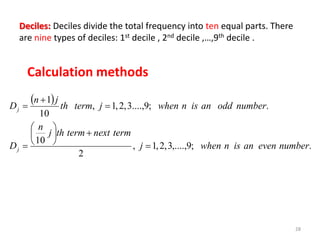 Creating Deciles An Introduction to Statistics | PPTX