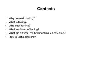 Software Engineering Testing and development .ppt