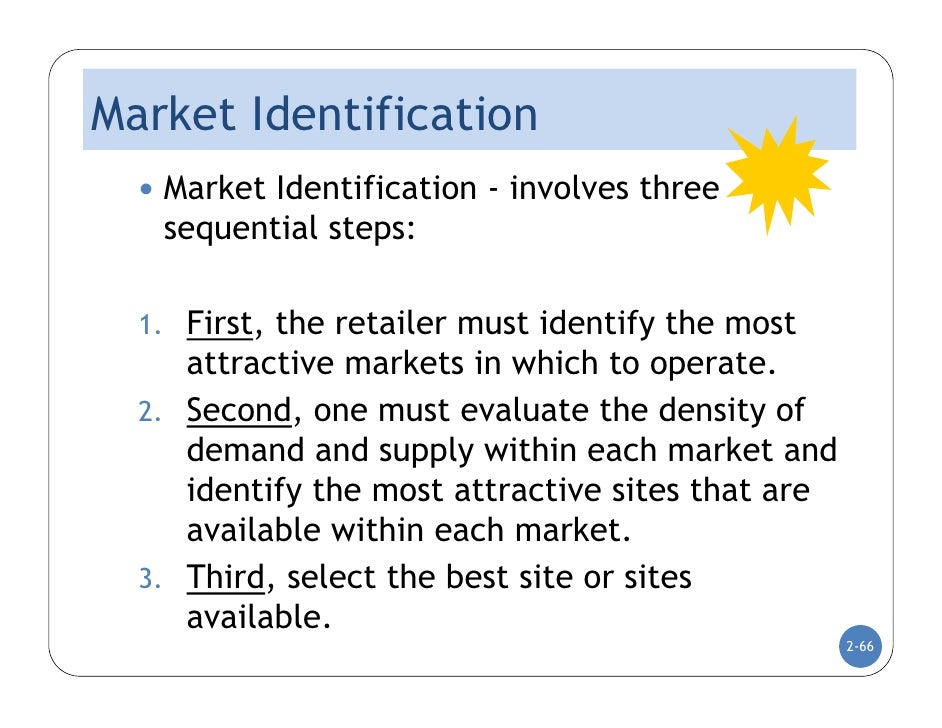 DC Lecture Two Market Selection and Location Analysis