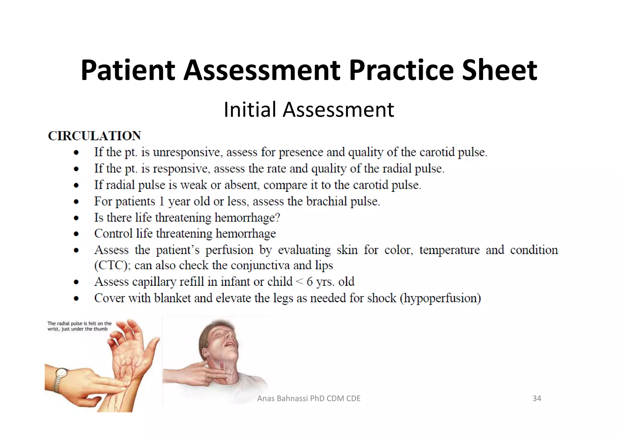 Lecture Two: Patient Assessment Definitions | PDF