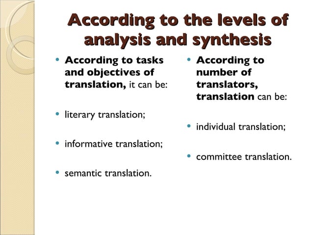 Translation Types | PPT