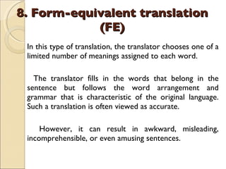Translation Types | PPT