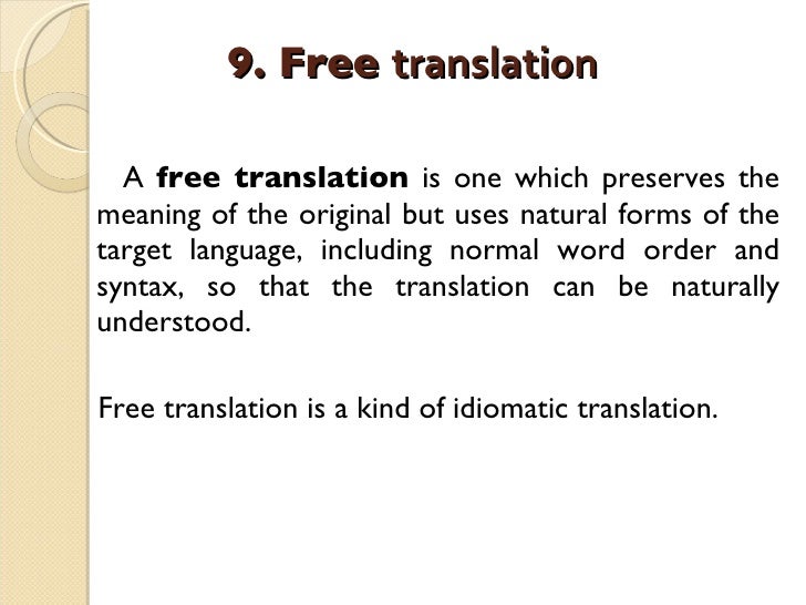 Translation Types