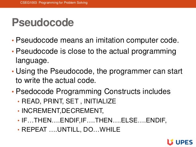 Programming for Problem Solving Unit 1