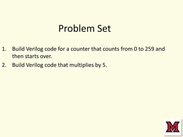 Lecture verilog ii_c | PPT