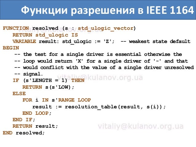 Subprograms in VHDL, Functions in VHDL