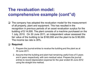 Revaluation Example Accounting for Property, Plant and Equipment | PPTX
