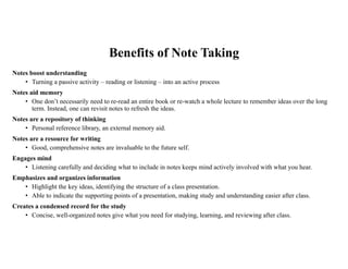 Lecture Writing Skills Note Taking II.pdf