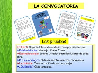 LA CONVOCATORIA Las pruebas 