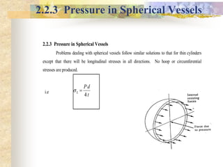 Lectur of thin walled pressure vessels | PPT