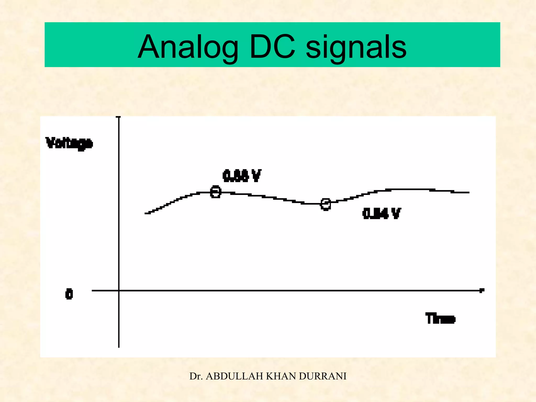 Analog DC signals 