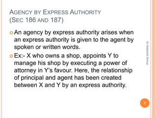 Lect viii contract of agency | PPTX