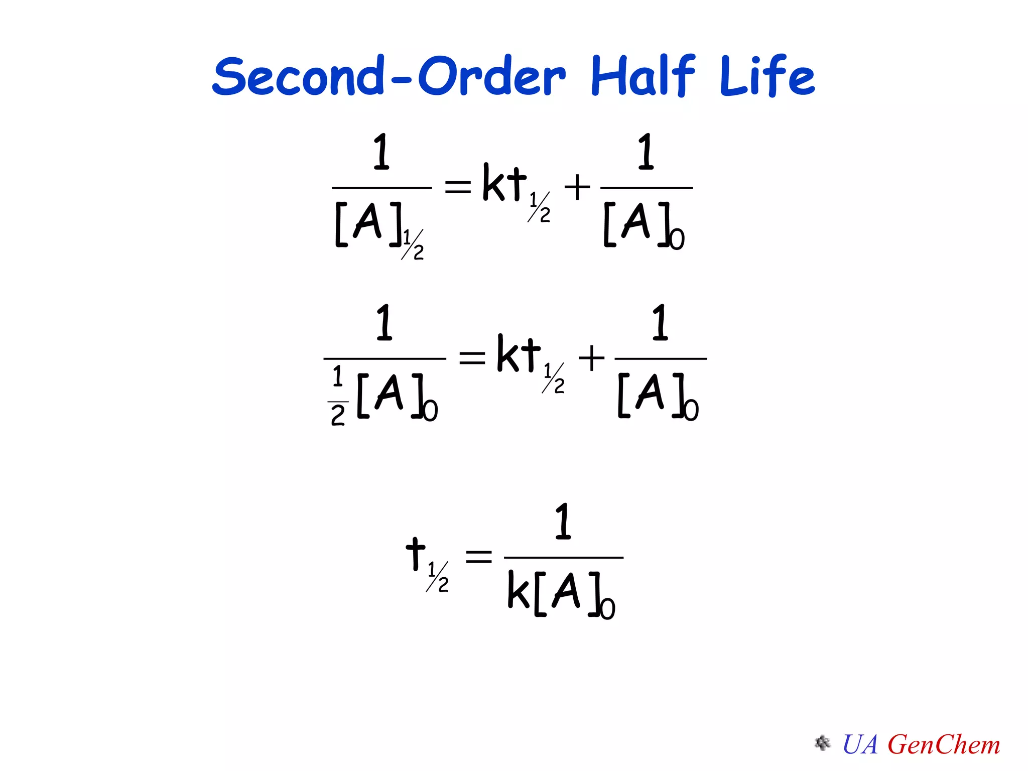Second-Order Half Life 