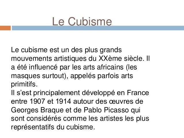 Le Cubisme