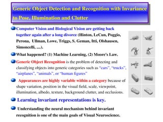 Lecun 20060816-ciar-02-deep learning for generic object recognition | PDF
