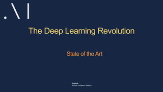 The Deep Learning Revolution
State of the Art
 