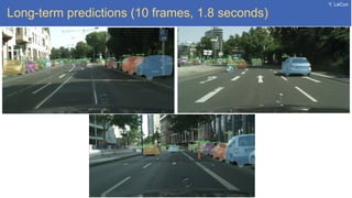 Y. LeCun
Long-term predictions (10 frames, 1.8 seconds)
 