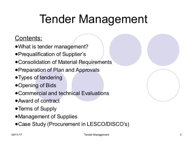 tender manager roles tender manager roles