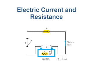 Electric Current and Resistance 