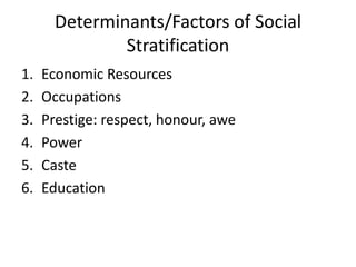 Lec v Social Stratification - Imran Ahmad Sajid | PPTX