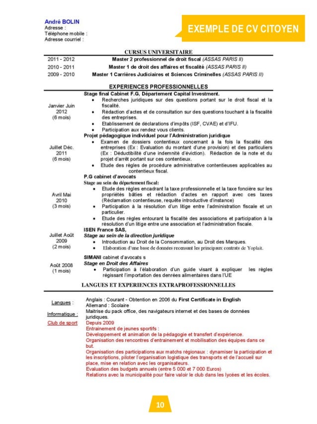 Mode Cv cv citoyen mode d emploi Mode Cv cv citoyen mode d emploi
