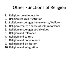 Lec viii Religion as Social Institution - Imran Ahmad Sajid | PPTX