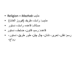 Lec viii Religion as Social Institution - Imran Ahmad Sajid | PPTX