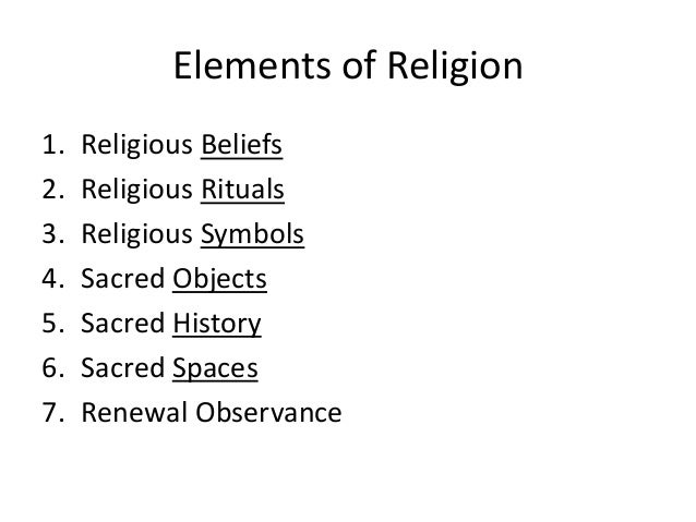 Elements Of Religion Elements Of Religion