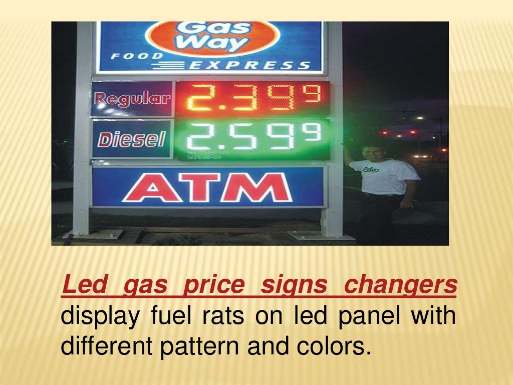 Led fuel gas price signs changers by smartoiltechnology