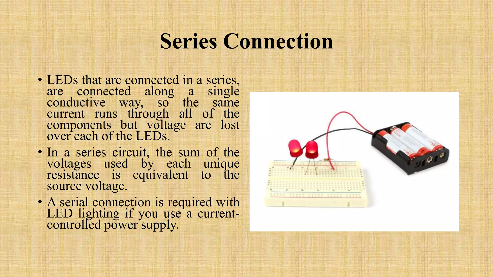 Led series and parallel connection | PPTX