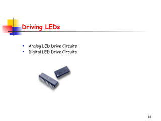 Driving LEDs Analog LED Drive Circuits Digital LED Drive Circuits                                 