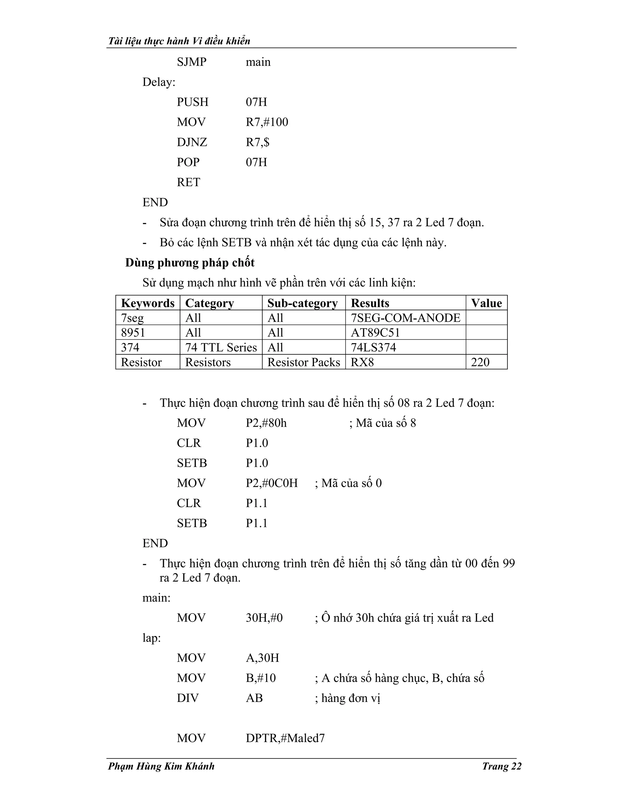 Led 7 doan | PDF