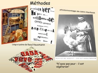 Méthodes
Artistiques
"N'ayez pas peur - il est
végétarien"
 