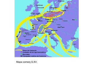 Mapa comerç S.XV. 