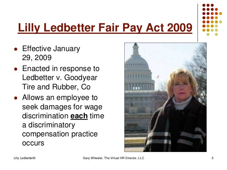 lilly ledbetter fair pay act essay