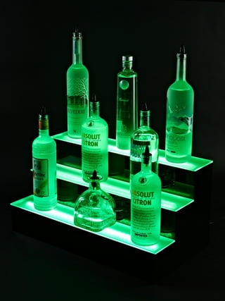 LED Bottle Display Lighting Soltion From Armana Productions