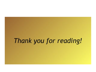 Thank you for reading!
 