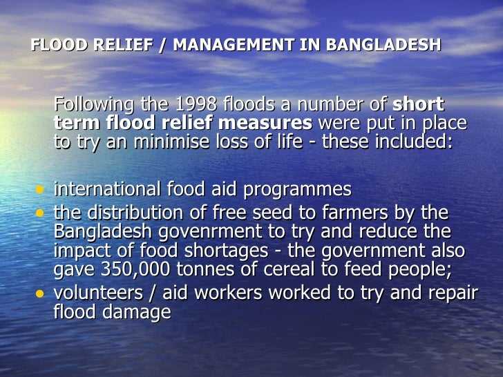 bangladesh 1998 flood case study