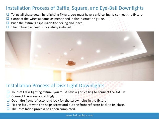 Installation Process Of Led Downlights