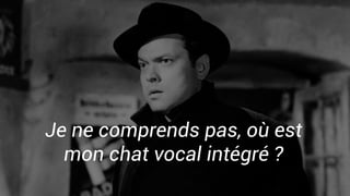 Je ne comprends pas, où est
mon chat vocal intégré ?
 