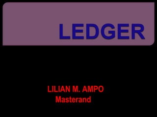 LILIAN M. AMPO
Masterand
 
