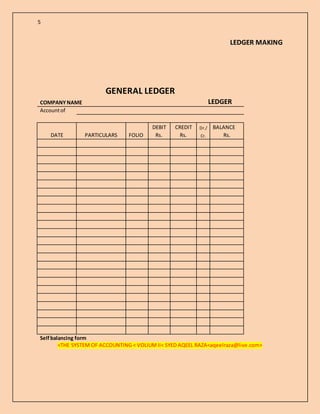 Ledger Making Ledger making volume ii | DOCX