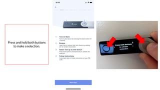 Coursenvy® www.Coursenvy.com
Press and hold both buttons
to make a selection.
 
